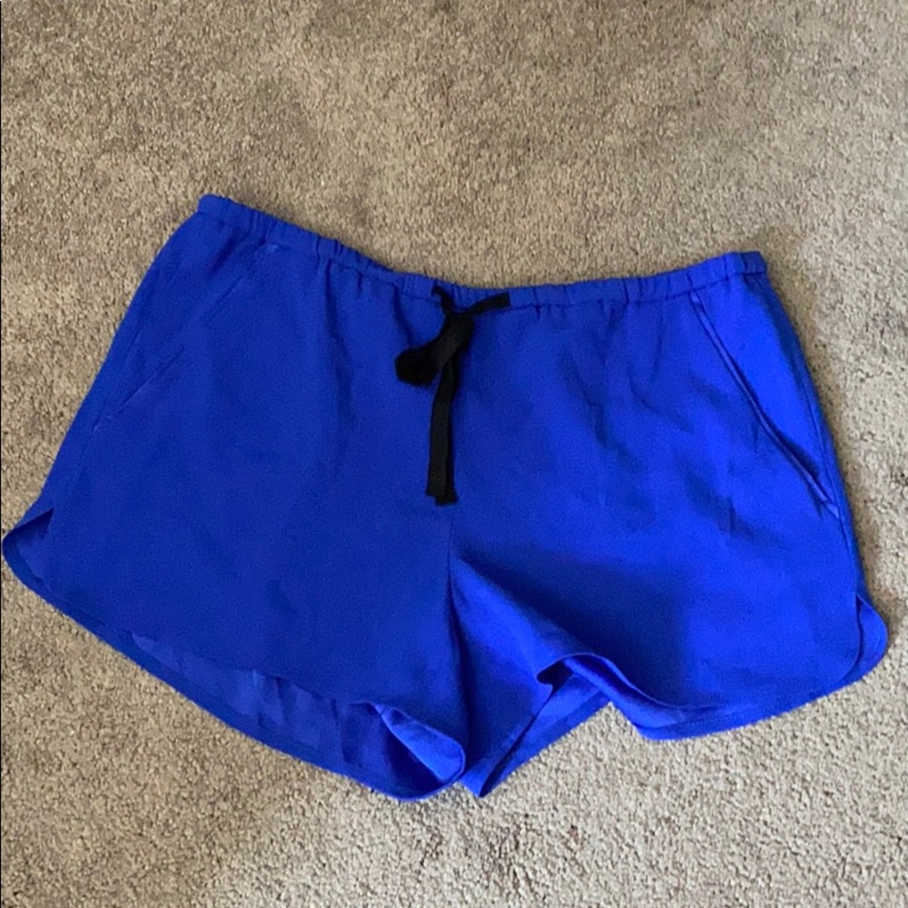 Royal Blue Drawstring Dress Shorts